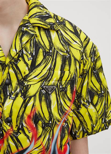 banana shirt prada|Prada 2018 Banana Flame Shirt .